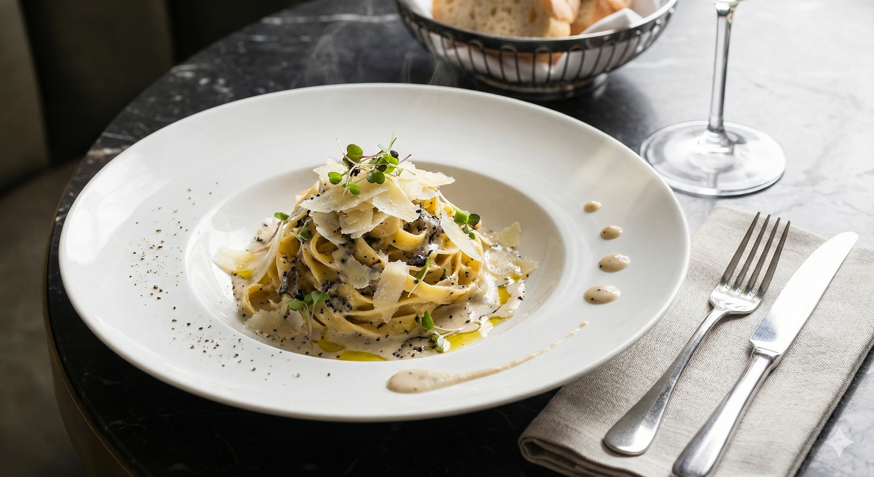 Gourmet Dish Flat Lay